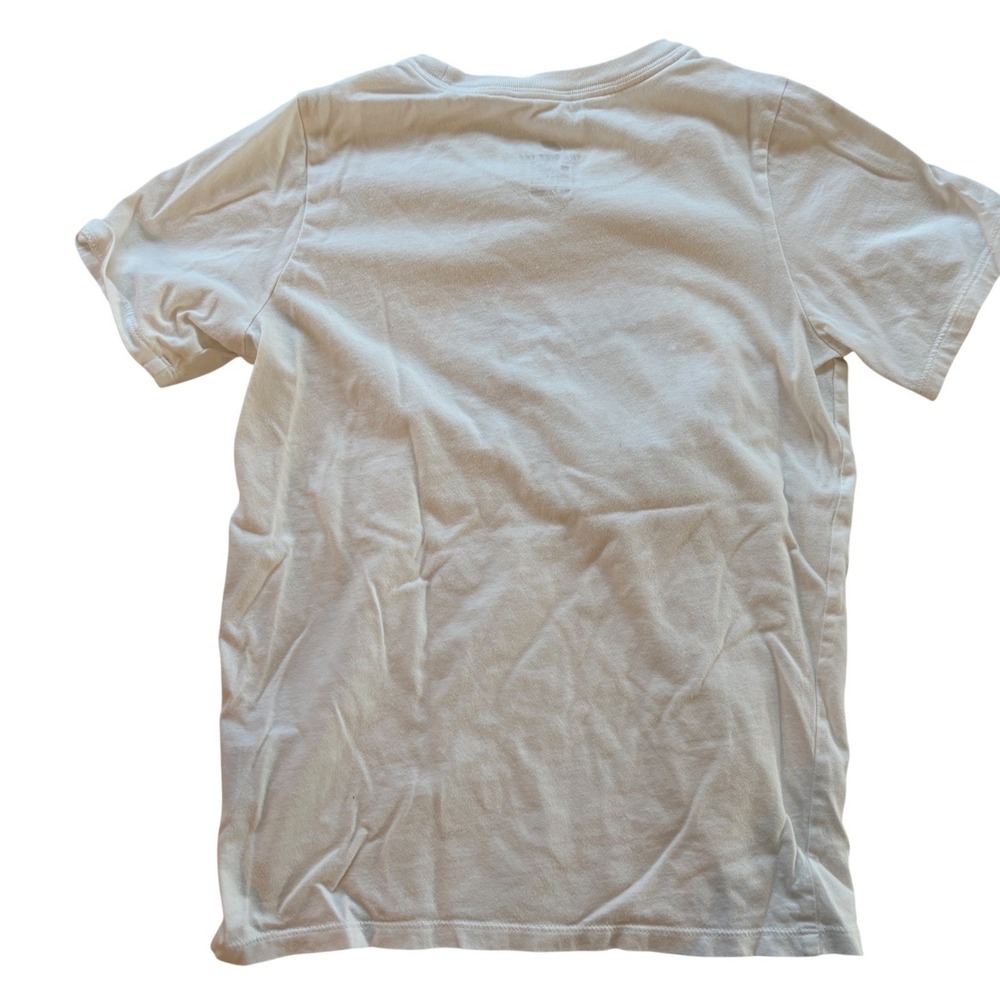 Nike Kids T Shirt Athletic Cut White Nike Logo Graphic Tee‎ Size S - Picture 4 of 5